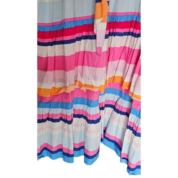 Women's - Anthropologie Plenty By Tracy Reese Rainbow Stripe Maxi Dress, Medium - Picture 11 of 11